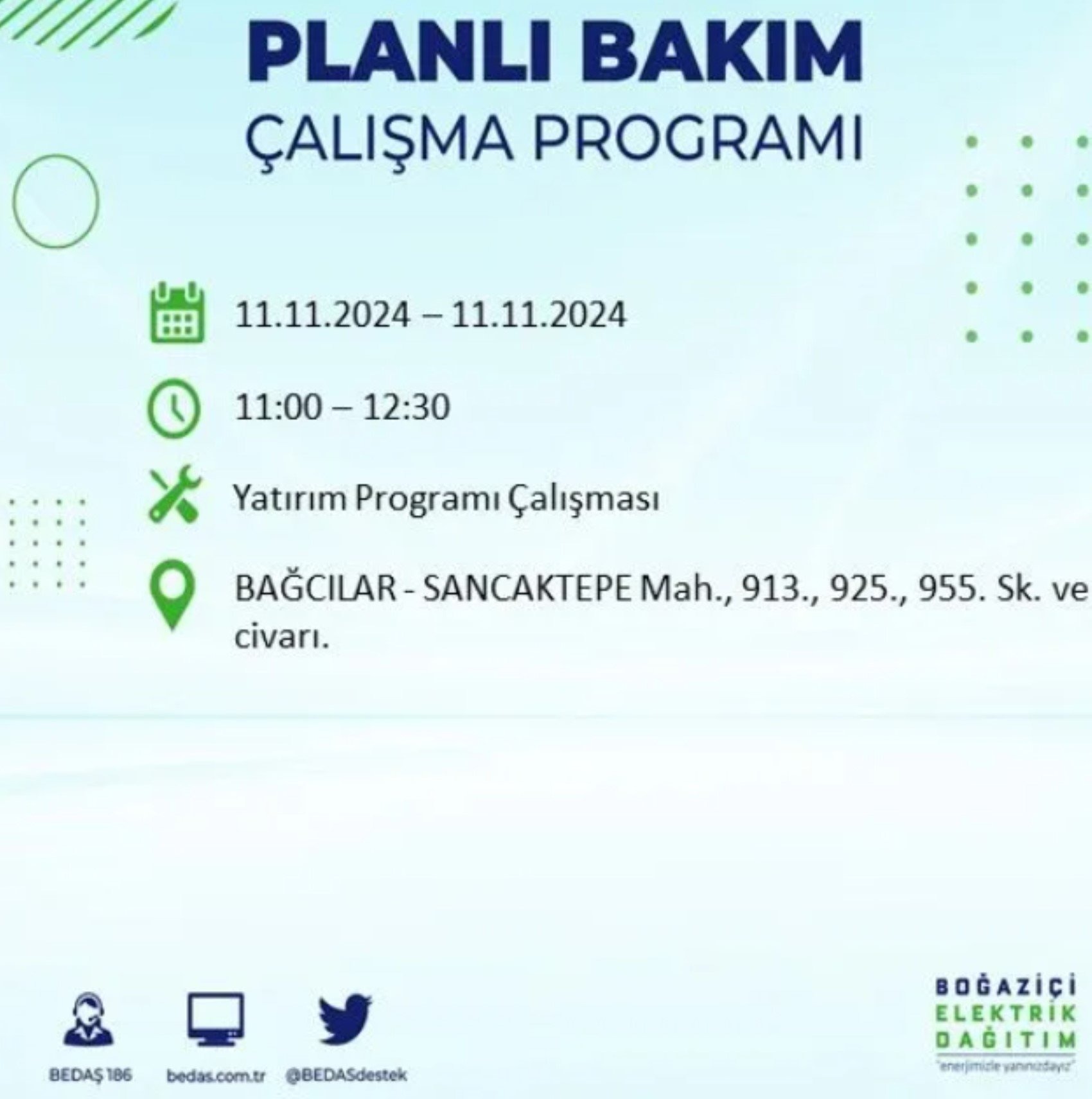 11 Kasim Istanbul Elektrik Kesintisi 17